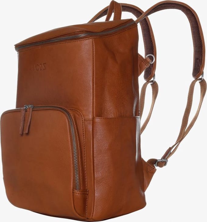 MOZZ BAGS - Luiertas Rugzak Beloved Backpack Cognac