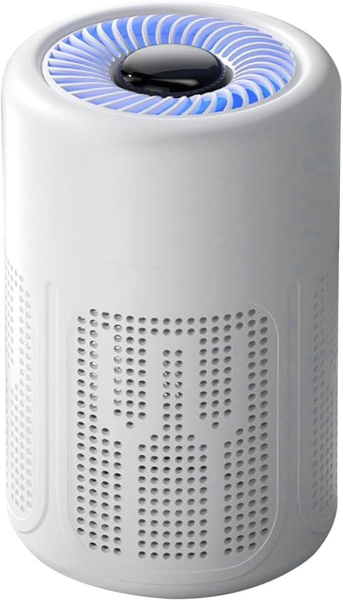 Tafelventilator - Luchtverfrisser - Luchtzuivering - Geurinfusie - 125 cm - Wit