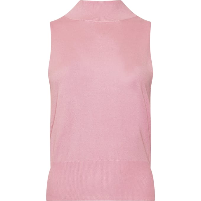 Keshia gebreide top in roos