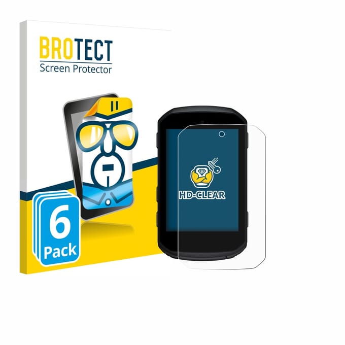 BROTECT - Screenprotector voor Garmin Edge 850 / 550 - Folie Beschermfolie transparant 6 Stuks