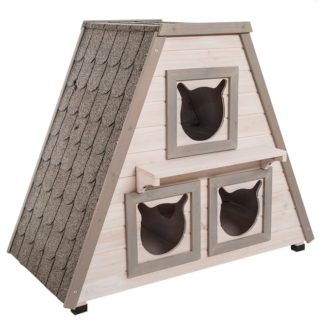 - L 90 x B 50 x H 75 cm - Kattenhuis Madeira