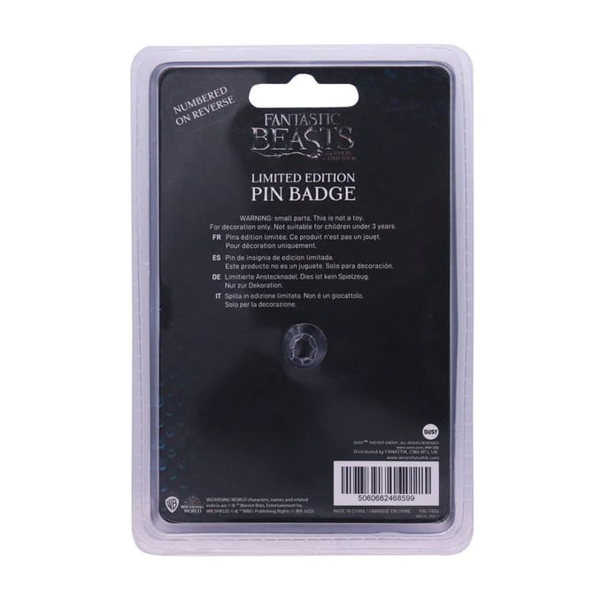 Fanattik Fantastic Beasts Limited Edition Pin Badge
