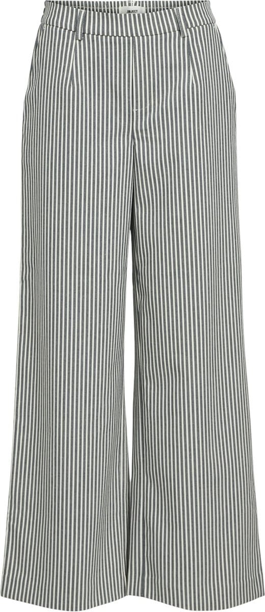 Object Objlisa Wide Pant Broeken Dames - Grijs - Maat 36