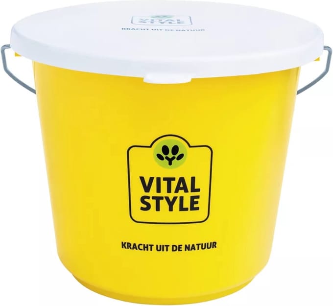 Vitalstyle Vitalstyle Emmer Met Deksel Geel