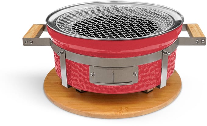 CREATE - Ronde barbecue met grill en bakplaat - BBQ KAMADO HIBACHI