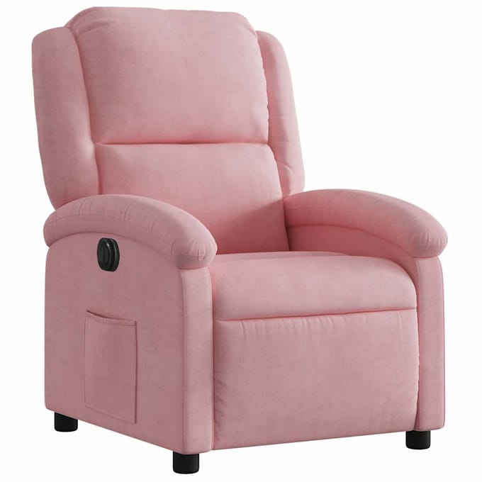 vidaXL - Fauteuil - elektrisch - fluweel - roze