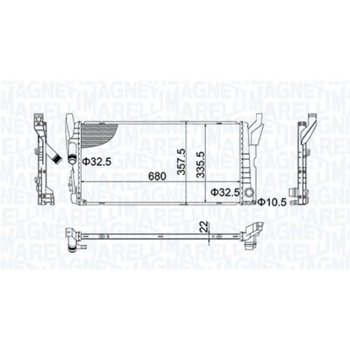 Radiator MAGNETI MARELLI 350213202900
