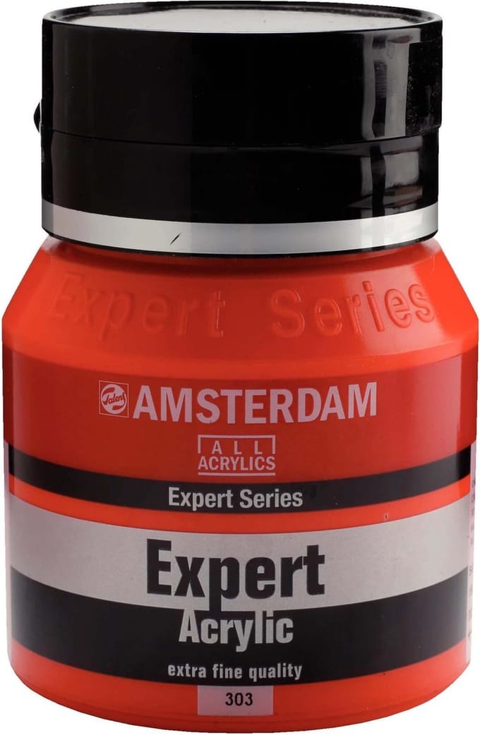 Expert Series Acrylverf Pot 400 ml - Cadmiumrood Licht 303