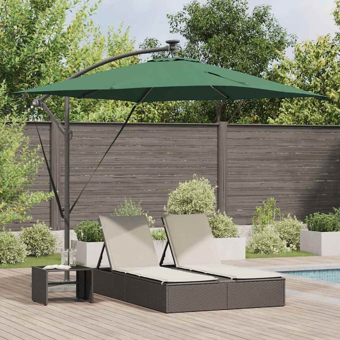 vidaXL Parasol Groen 249 x 249 x 250 cm Polyester en Aluminium
