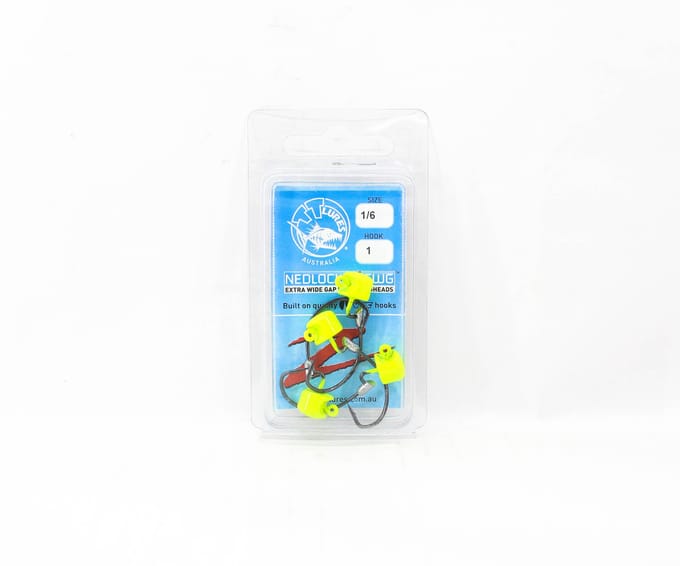 Tackle Tactics TT Nedlockz EWG Tête de Jig Chartreuse 1/6 oz 1 (6229) white