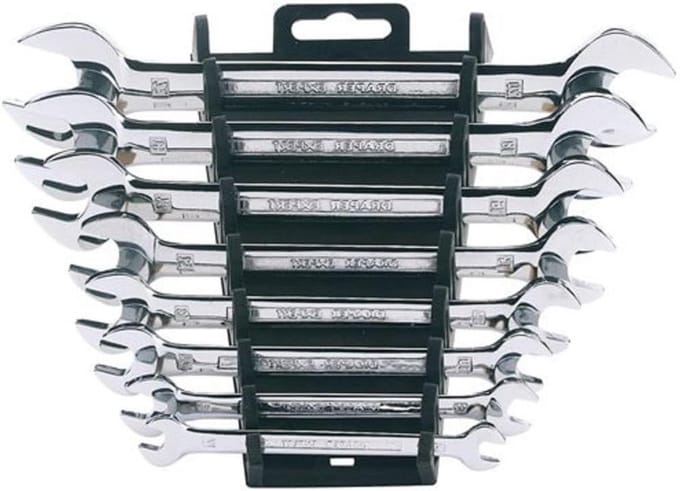 Draper Expert 64609 Open End Spannerset-8Pc.Metric, Blauw