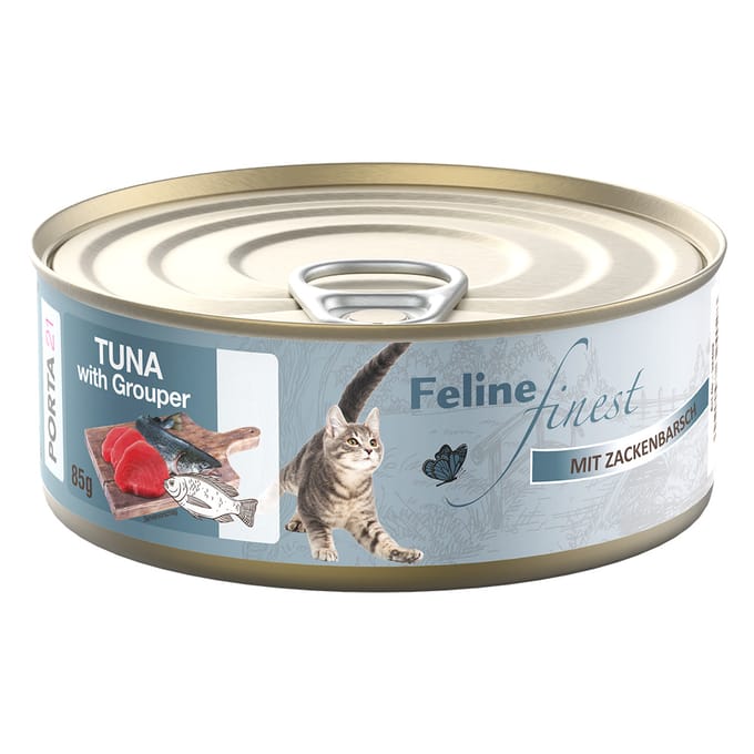 6x85g Feline Finest Tuna with Grouper Wet kattenvoer