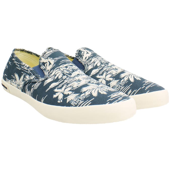 Seavees Baja Beachcomber Herenschoenen Navy Plimsolls