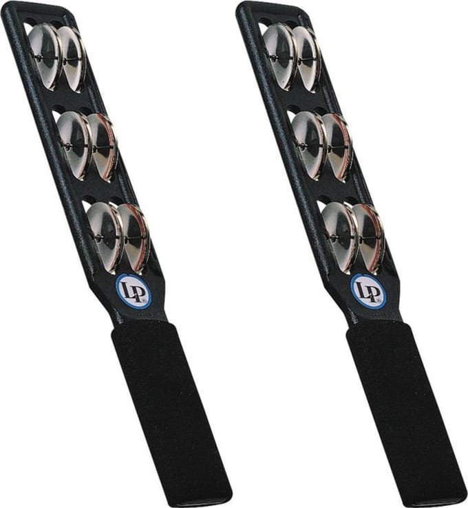 Latin Percussion Jingle Stick LP 180 zwart, Steel - Jingle bells