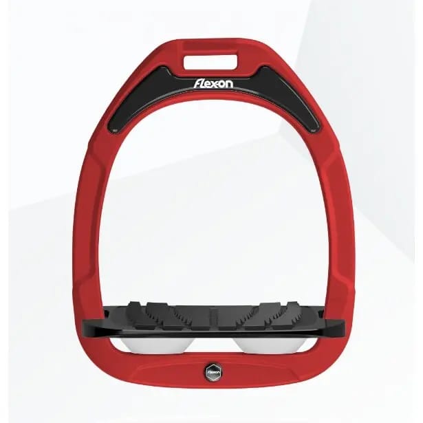 Verstelbare stijgbeugels Grip Rood/Zwart/Wit Flex-On Green Composite
