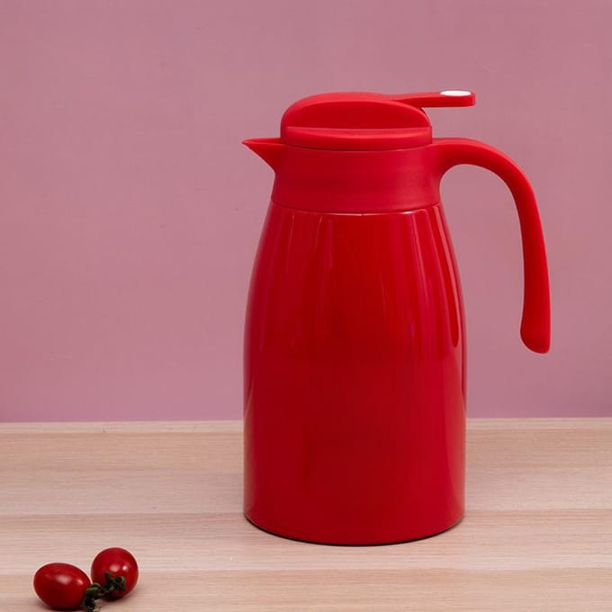 Isolatieketel 316 Roestvrij Staal 2000ml Grote Capaciteit Langdurige Isolatieketel 2000ml rood