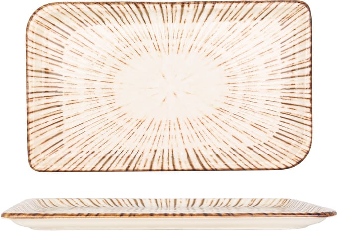 By Bone Serveerschaal - Legna - Porselein - 30x17.5 cm - set van 2