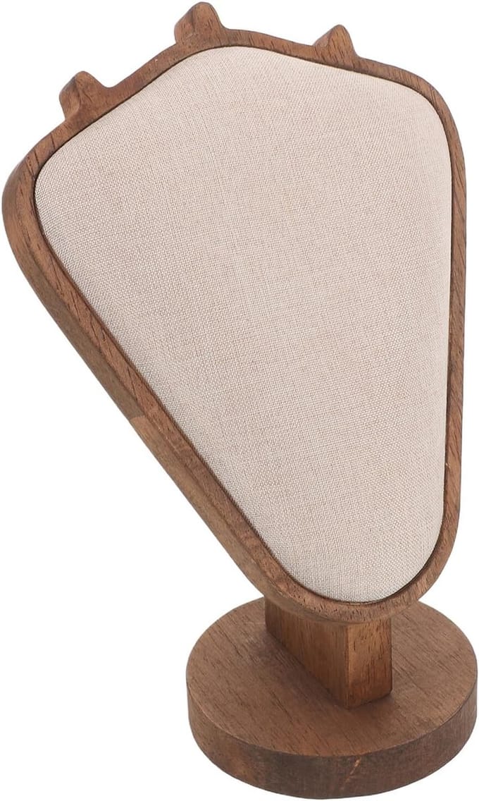 Sieraden Display Stand - Hanger Bust - Snel Presenteren - Natuurlijk Hout - 22x15x9 cm - Multicolor