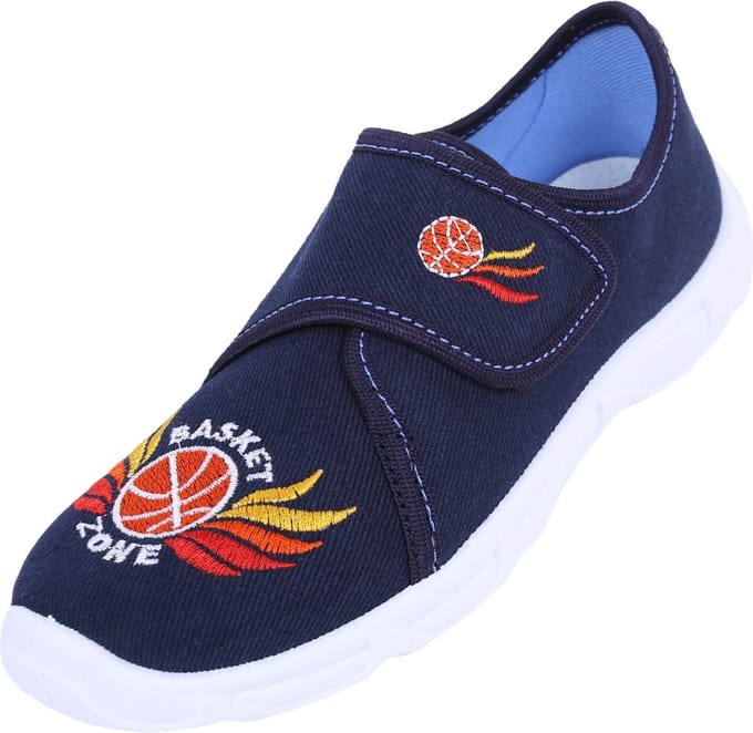 Donkerblauwe sneakers, pantoffels Basket Zone LEMIGO