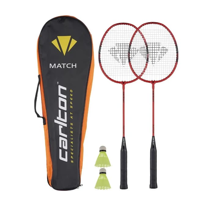 Badmintonracketset voor 2 spelers Carlton Match G3 Hd