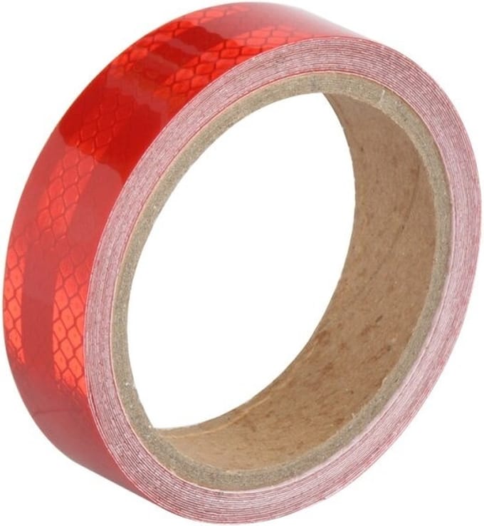 Reflecterende tape - ROOD - 10 meter - 25mm