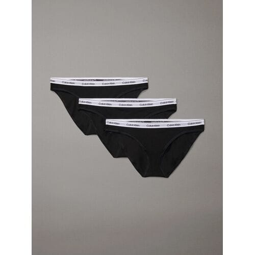 Calvin Klein 3-pack bikinislips - iconisch logo - zwart S