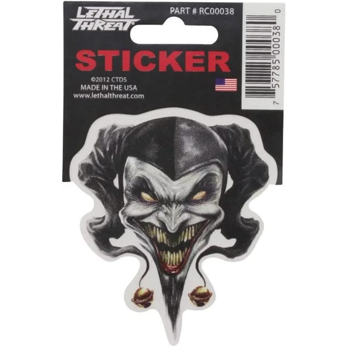 Motorfiets stickers Lethal Threat Mini Vilain Clown