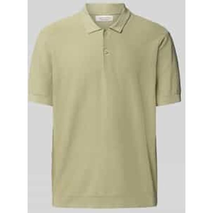 Relaxed fit poloshirt met structuurmotief, model 'EDWARD'