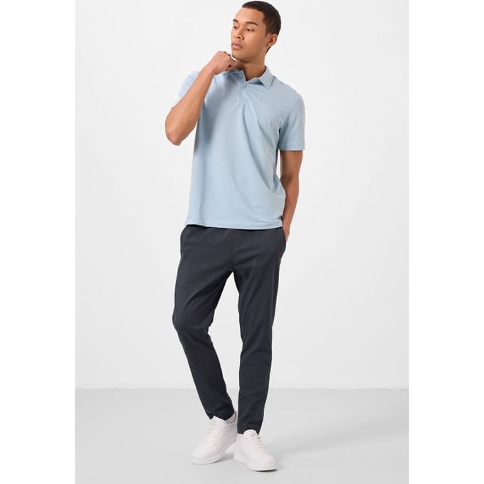 Heren Chino Broek met Rechte Pijpen in Gabardine