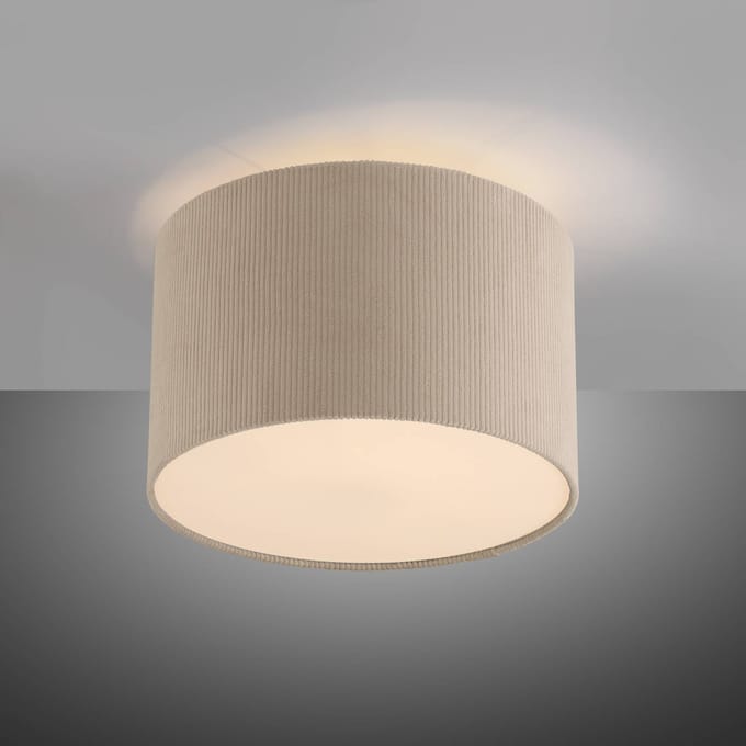 JUST LIGHT. GmbH JUST LIGHT. Plafondlamp Duro, textiel, beige