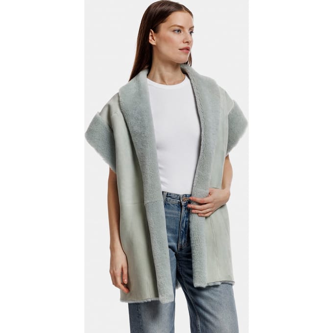 ALTER EGO Cheryl Jacket Mint Größe: M | Kunstfell-Jacken Outlet | Damen | Cyan