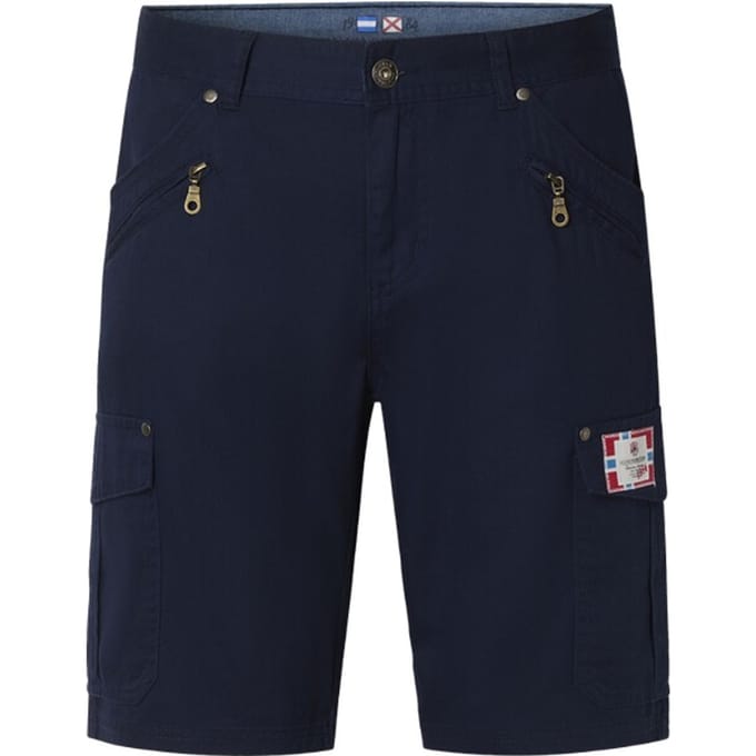 Jan Vanderstorm herren Lage Taille Bermuda - 62 - donkerblauw - Plus Size