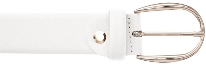Vanzetti Leren Riem 30mm Leather Belt W85 White Wit