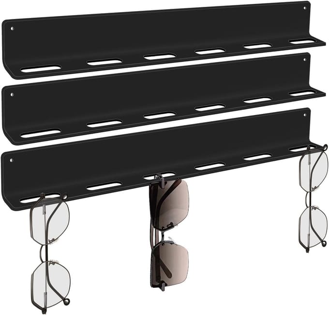 Muurhouder Zonnebril Display - Organizer voor Meerdere Brillen (3 Stuks)