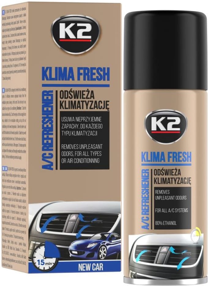 K2 K222NC - Luchtverfrisser - 150ml - Klimaat Odor Nieuwe Auto