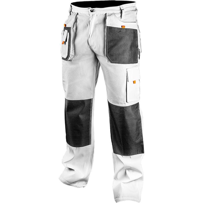 Neo Tools Schilders Werkbroek WIT M/50 Oxford Bescherming 35% Katoen-65% Polyester 267 Gr/m2 CE-EN340