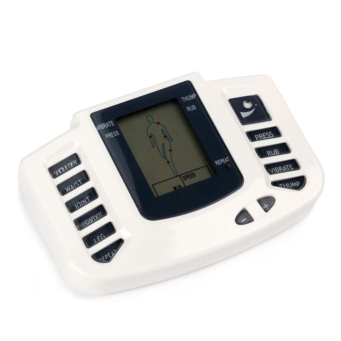 Volledig Lichaam Tens Spier Elektrostimulator EMS Acupunctuur Massage 16 pads Digitaal Meridiaan Apparaat Complete Set