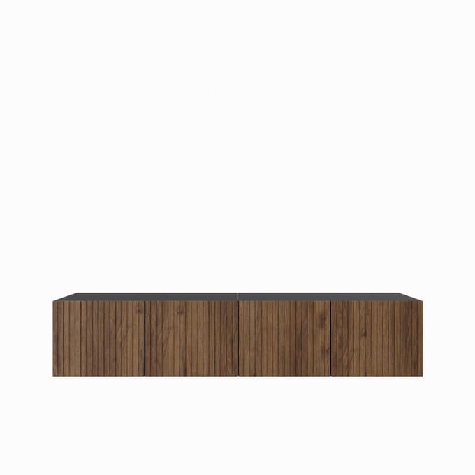 TV-kast Mio 200 (2x100) cm (zwart + catania)