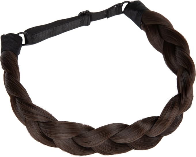 Braid / Vlecht Haarband - Dark Brown | Regular Braid | Breedte 3,5 cm | Fashion Favorite