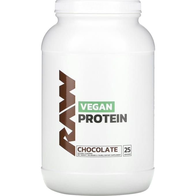 Raw Nutrition, Vegan Proteïne, Chocolade, 1,75 lbs (795 g)