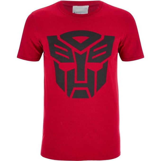 Transformers Transformers Zwart Emblem Heren T-Shirt -Rood - S
