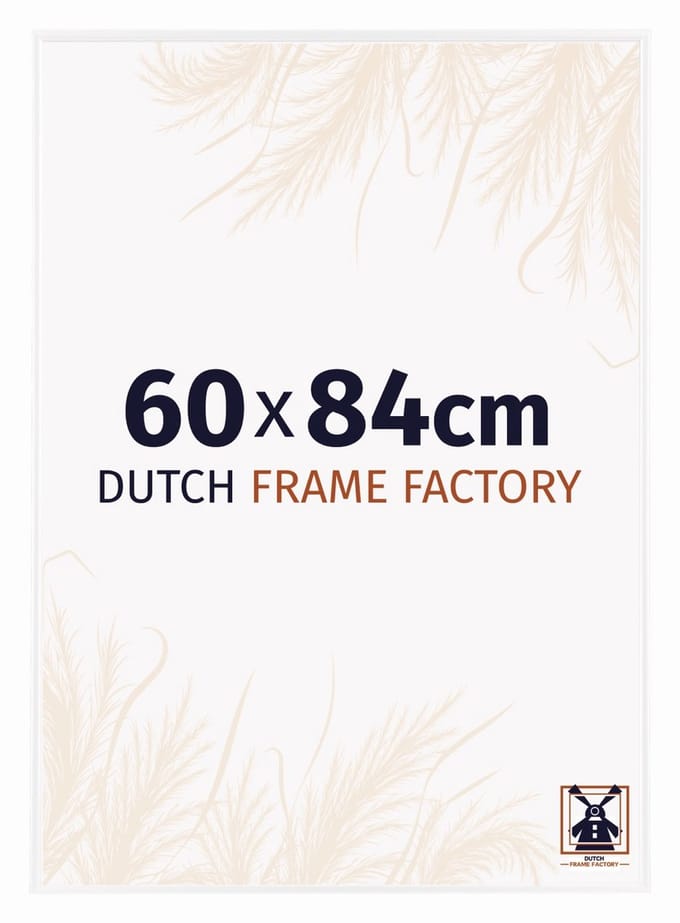 Fotolijst 60x84 cm - Kunststof - Wit Hoogglans - Easy