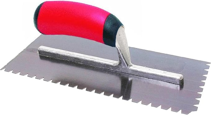 Getande Troffel V-vorm 8x6mm Met Softgrip Handvat Voor Tegelwerk