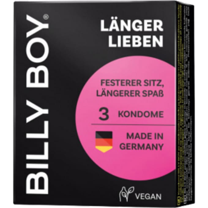 Billy Boy LÃ¤nger Lieben Condooms - 3 stuks