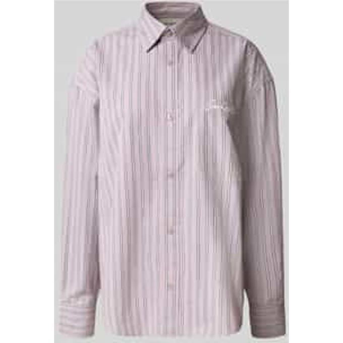 Relaxed fit blouse met borstzak, model 'Grimsby'