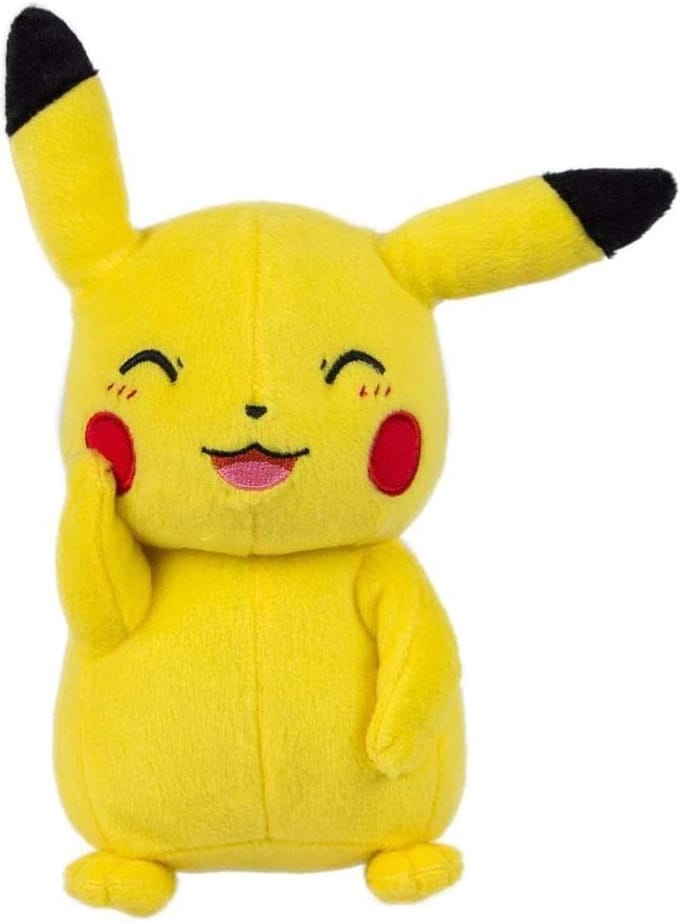 Pokemon - Pikachu - Knipoog - Pluche Knuffel (Tomy) - 20 cm