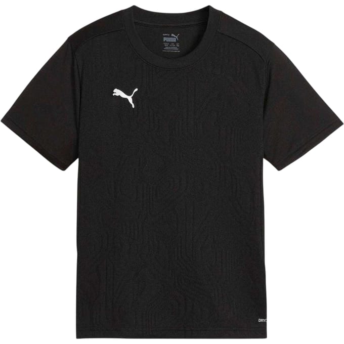 Puma Kinder/Jonge gestempelde jacquard reguliere jersey (Zwart)