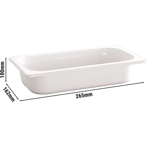GGM Gastro (6 Stück) Melamin-Behälter GN 1/4 - ECOLINE - 1,9 Liter - Höhe: 100mm