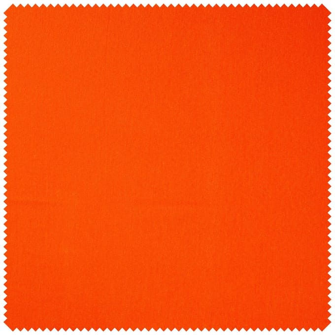 Decoratieve stof linnen optiek "Uni" - Terra-Orange