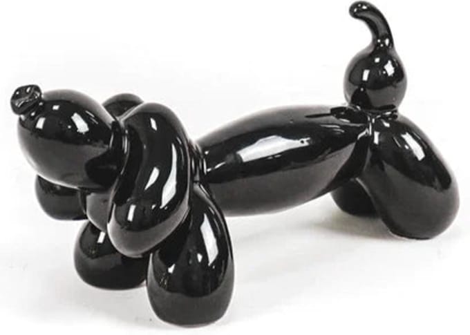 HV Balloon hond Teckel - 25,5x10x13 cm - Black